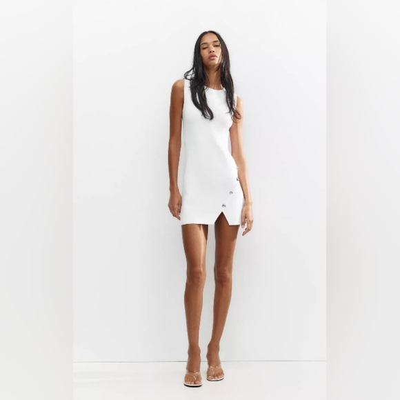 Zara Dresses & Skirts - Zara Short Knit Button Dress